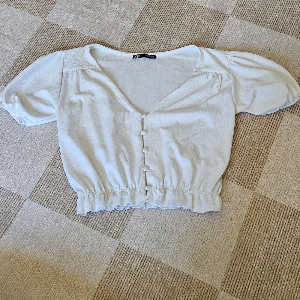 Cropped Short Sleeve Cardigan